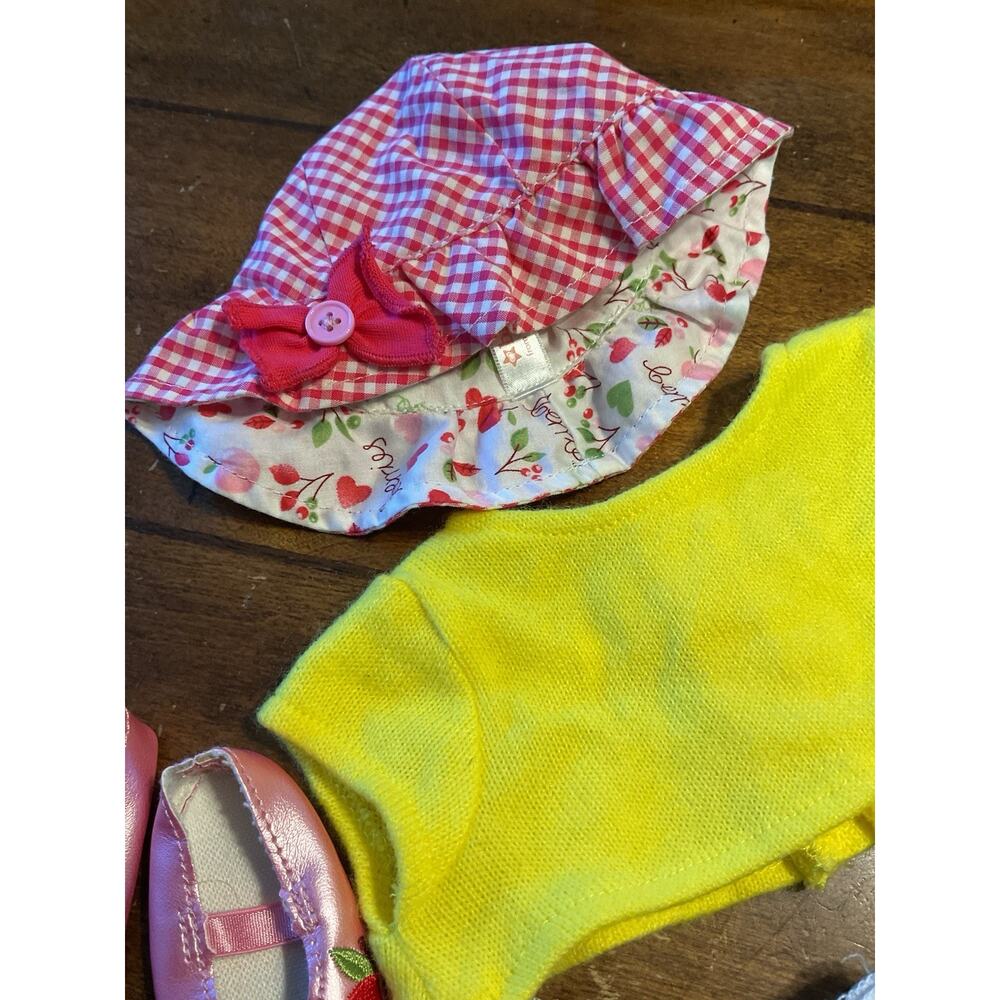 American Girl Doll Bitty Baby Girl Assorted Clothes Hat Shirt Diaper Shoes - Picture 5 of 5
